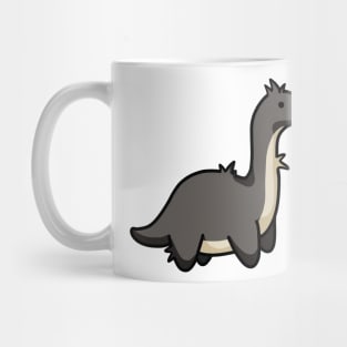 Cute burnt dino, derpy long neck, Dinosaurus. Mug